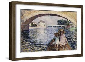 Young Girls on a Barge; Jeunes Filles En Barques, 1903-Henri Lebasque-Framed Giclee Print