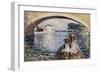 Young Girls on a Barge; Jeunes Filles En Barques, 1903-Henri Lebasque-Framed Giclee Print