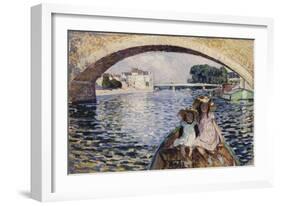 Young Girls on a Barge; Jeunes Filles En Barques, 1903-Henri Lebasque-Framed Giclee Print