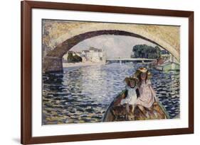 Young Girls on a Barge; Jeunes Filles En Barques, 1903-Henri Lebasque-Framed Giclee Print