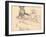 Young Girls on a Boat (Pencil on Paper)-Claude Monet-Framed Giclee Print