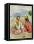 Young Girls on the Beach, C.1898-Pierre-Auguste Renoir-Framed Stretched Canvas