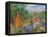 Young Girls Playing Badminton (Jeunes Filles Jouant Au Volant), Ca, 1887-Pierre-Auguste Renoir-Framed Stretched Canvas