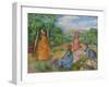 Young Girls Playing Badminton (Jeunes Filles Jouant Au Volant), Ca, 1887-Pierre-Auguste Renoir-Framed Giclee Print