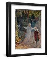 Young Girls Playing in the Garden, 1899-Henri Lebasque-Framed Giclee Print