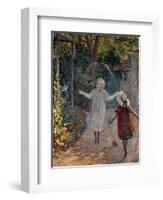 Young Girls Playing in the Garden, 1899-Henri Lebasque-Framed Giclee Print