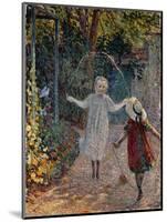 Young Girls Playing in the Garden, 1899-Henri Lebasque-Mounted Giclee Print