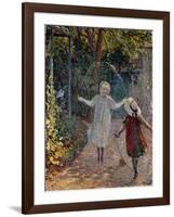 Young Girls Playing in the Garden, 1899-Henri Lebasque-Framed Giclee Print