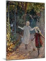 Young Girls Playing in the Garden, 1899-Henri Lebasque-Mounted Giclee Print