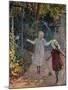 Young Girls Playing in the Garden, Fillettes Jouant Dans Un Jardin-Henri Lebasque-Mounted Giclee Print