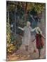 Young Girls Playing in the Garden, Fillettes Jouant Dans Un Jardin-Henri Lebasque-Mounted Giclee Print