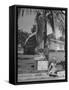 Young Girls Selling Lemonade from a Sidewalk Stand-Nina Leen-Framed Stretched Canvas