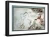 Young Girls Wrestling a Satyre Young Women Having Fun with a Satyre's Beard, 18Th Century (Drawing)-Jean-Honore Fragonard-Framed Giclee Print