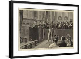 Young Gladstone Reciting before the School in the Upper School Room at Eton-null-Framed Giclee Print