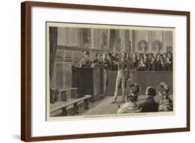 Young Gladstone Reciting before the School in the Upper School Room at Eton-null-Framed Giclee Print