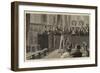 Young Gladstone Reciting before the School in the Upper School Room at Eton-null-Framed Giclee Print