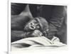 Young Gorilla 'John David' Aged 5 Years Being Held by a Keeper on a Blanket at London Zoo-Frederick William Bond-Framed Photographic Print