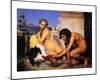 Young Greeks at a Cock Fight-Jean Leon Gerome-Mounted Giclee Print