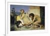 Young Greeks Encouraging Cocks to Fight, 1846-Jean-Léon Gérome-Framed Giclee Print