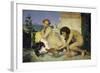 Young Greeks Encouraging Cocks to Fight, 1846-Jean-Léon Gérome-Framed Giclee Print