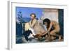 Young Greeks Encouraging Cocks to Fight, 1846-Jean-Leon Gerome-Framed Giclee Print