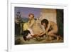 Young Greeks Encouraging Cocks to Fight, 1846-Jean Leon Gerome-Framed Giclee Print