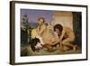 Young Greeks Encouraging Cocks to Fight, 1846-Jean Leon Gerome-Framed Giclee Print