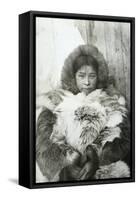Young Greenland Woman, 1923-English Photographer-Framed Stretched Canvas