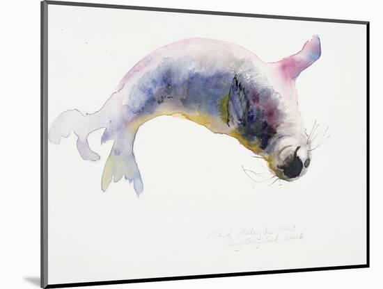 Young Grey Seal, Gweek, 2003-Mark Adlington-Mounted Giclee Print