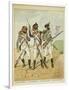 Young Guard: Conscript Grenadier, Tirailleur-Grenadier, and Flanqueur-Chasseur-Louis Bombled-Framed Art Print