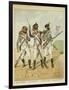 Young Guard: Conscript Grenadier, Tirailleur-Grenadier, and Flanqueur-Chasseur-Louis Bombled-Framed Art Print