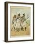 Young Guard: Conscript Grenadier, Tirailleur-Grenadier, and Flanqueur-Chasseur-Louis Bombled-Framed Art Print