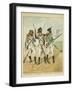 Young Guard: Conscript Grenadier, Tirailleur-Grenadier, and Flanqueur-Chasseur-Louis Bombled-Framed Art Print