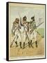 Young Guard: Conscript Grenadier, Tirailleur-Grenadier, and Flanqueur-Chasseur-Louis Bombled-Framed Stretched Canvas