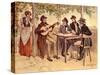 Young guitarist with group-Carl Fischer-Koystrand-Stretched Canvas