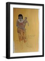 Young Hamer woman and baby-Susan Adams-Framed Giclee Print