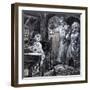 Young Handel Discovered Playing the Harpsichord in the Attic by His Parents-C.l. Doughty-Framed Giclee Print