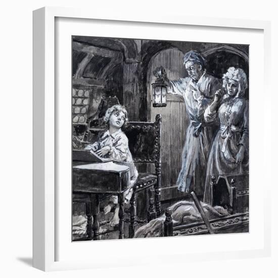Young Handel Discovered Playing the Harpsichord in the Attic by His Parents-C.l. Doughty-Framed Giclee Print