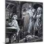 Young Handel Discovered Playing the Harpsichord in the Attic by His Parents-C.l. Doughty-Mounted Giclee Print