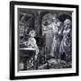 Young Handel Discovered Playing the Harpsichord in the Attic by His Parents-C.l. Doughty-Framed Giclee Print