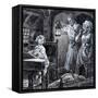 Young Handel Discovered Playing the Harpsichord in the Attic by His Parents-C.l. Doughty-Framed Stretched Canvas
