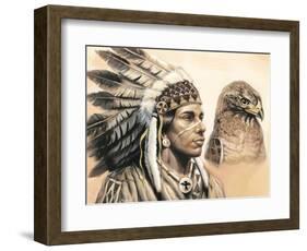 Young Hawk-unknown Ampel-Framed Art Print