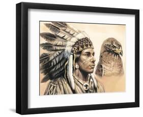 Young Hawk-unknown Ampel-Framed Art Print