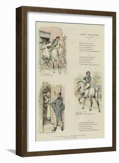 Young Herchard, a Somersetshire Story-Hugh Thomson-Framed Giclee Print