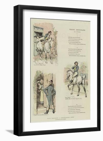 Young Herchard, a Somersetshire Story-Hugh Thomson-Framed Giclee Print