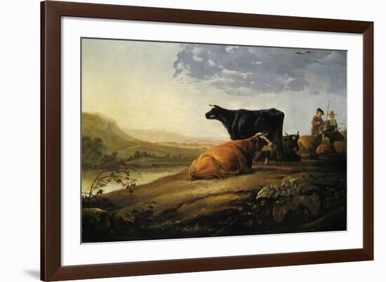 Young Herdsmen with Cows-Aelbert Cuyp-Framed Art Print