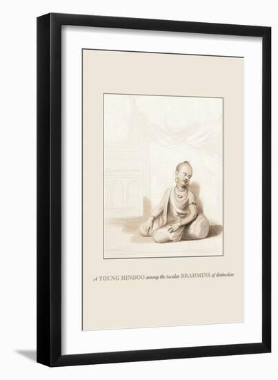 Young Hindoo-Baron De Montalemert-Framed Art Print