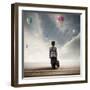 Young Hopeful Businessman-alphaspirit-Framed Art Print