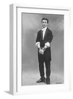 Young Houdini in Manacles-null-Framed Art Print