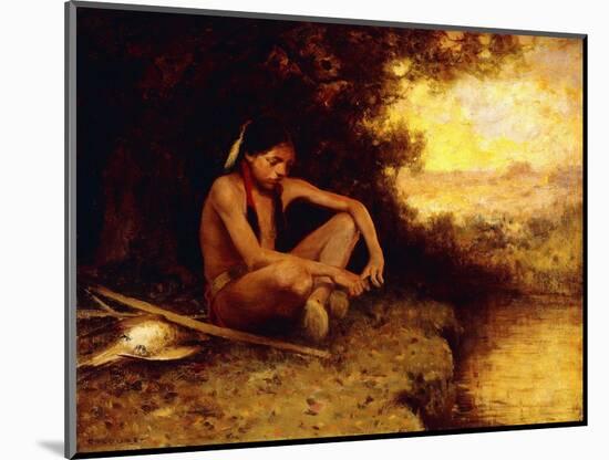 Young Hunter by a Stream-Eanger Irving Couse-Mounted Giclee Print